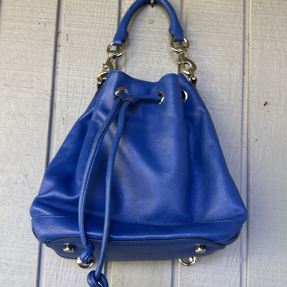 Rebecca Minkoff Blue Leather Backpack/HandBag - Picture 4 of 10